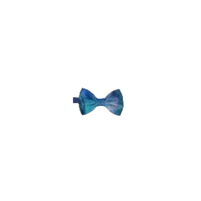 Italian High Quality Handmade Embroidered Blue Silk Bow Tie Multicolored High Fashion Tocco Di Minerva PM-525