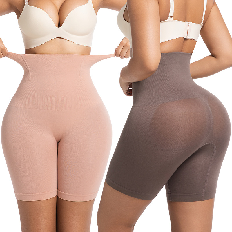 女性ハイウエストおなかコントロールシェイプウェアショーツシームレスバットリフターボディシェイパー痩身パンティー産後ガードル下着