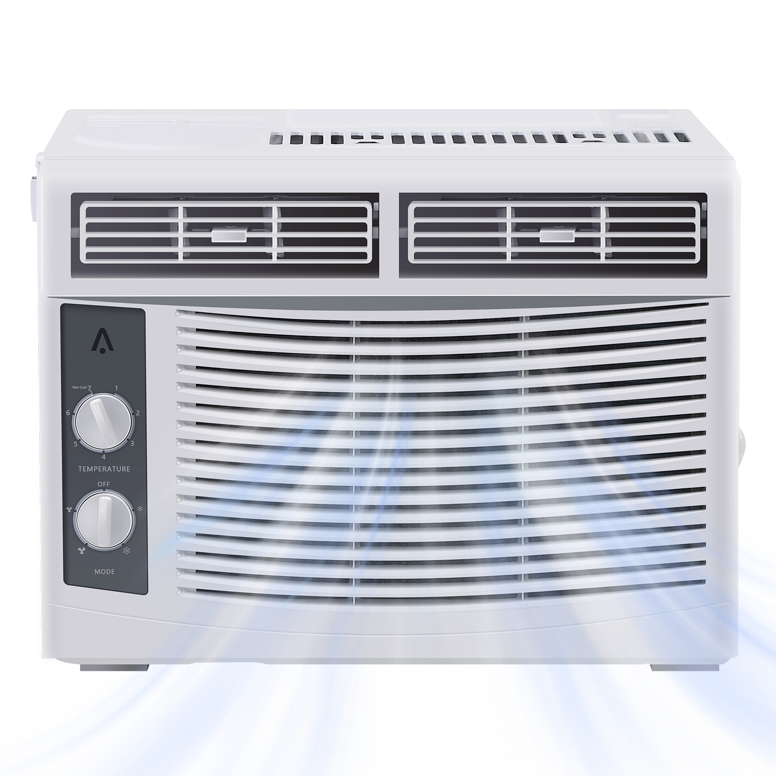 5000 BTU ウィンドウエアコン、静かで省エネの AC ユニット、最大 150 平方フィートの部屋を冷却、寝室またはリビングルームに簡単取り付け