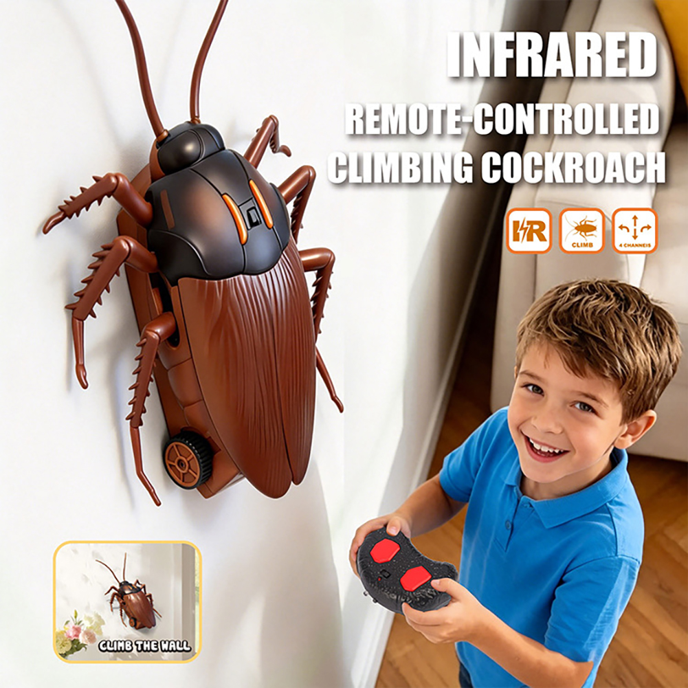 電気ゴキブリペット RC シミュレーションクモロボットリモコンアリのおもちゃハロウィンクリスマスミニギフト大人のいたずら昆虫