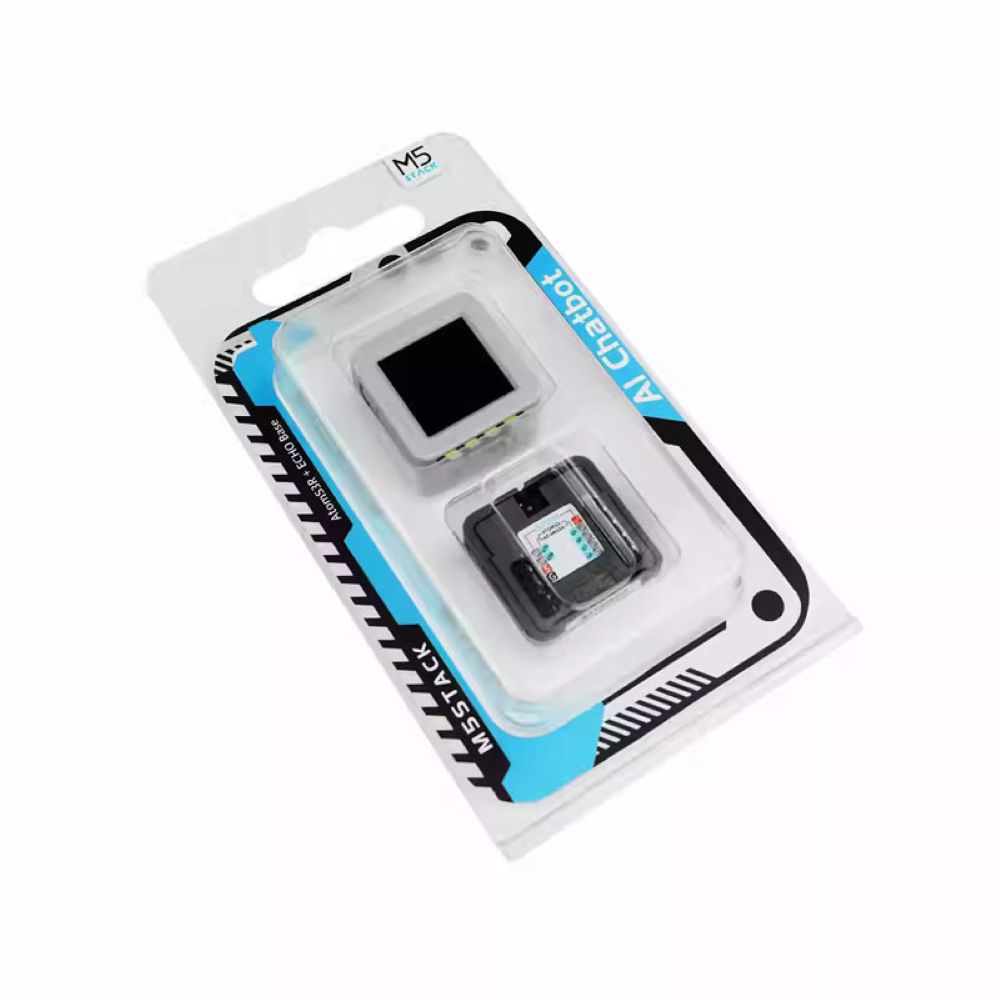 M5Stack 公式 Atoms3R Al チャットボット キット AtomS3R と Atomic Echo Base 音声認識プログラマブル コントローラー