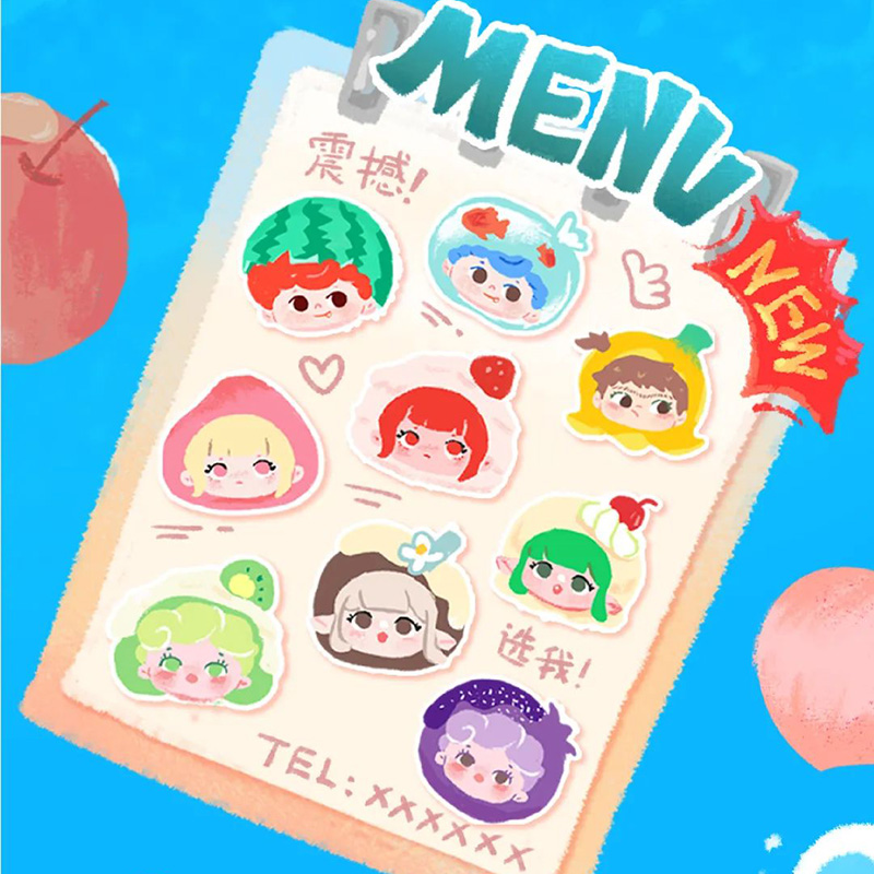 Letsvan オールスターデイリービタミン C シリーズミニブラインドバッグ推測バッグミステリーボックスおもちゃ人形アニメフィギュアデスクトップ装飾品