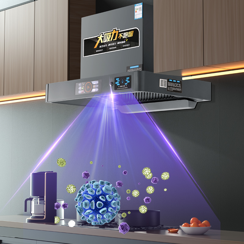 220V Household Kitchen Range Hood 60cm70cm90cm Wide Top Suction Small Range Hood