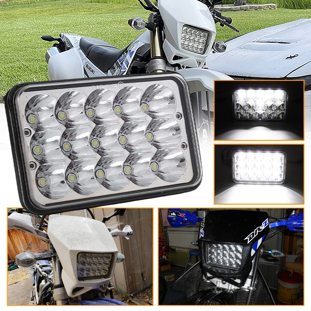4 "x6" LED ヘッドライト H4656 H4651 LED ヘッドランプスズキ DRZ400S DRZ400SM DRZ250 DRZ400 DRZ400E DR200S DR650S DR650SE シールドビーム