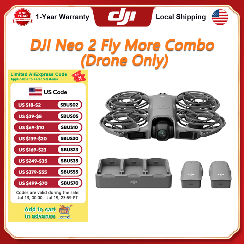 DJI Neo 2 Fly More コンボ (ドローンのみ) 4K ドローン カメラ付き パームテイクオフ