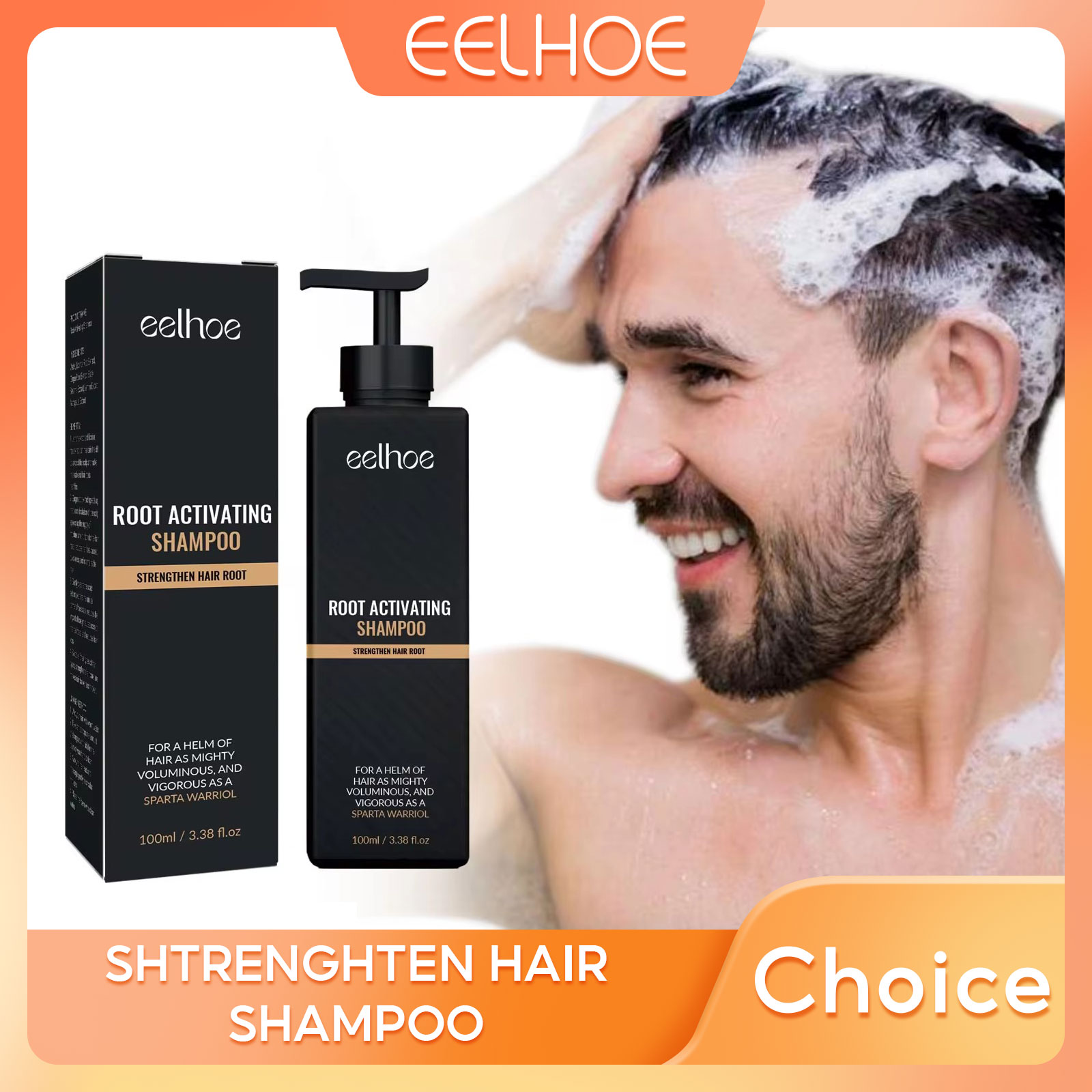 Strengthening Hair Shampoo for Hair Growth Products Anti Hair Loss Treatment for Curly and Damaged Hair Root Activating Shampoo