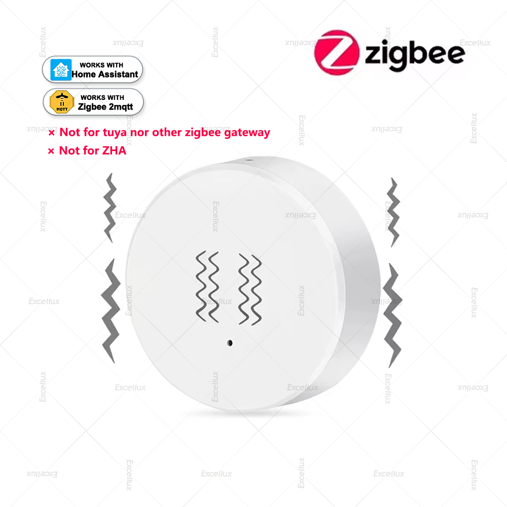 Zigbee 3.0 スマート振動センサー リアルタイム モーション ショック アラーム履歴記録 Zigbee2mqtt ホーム アシスタントとのみ互換性あり