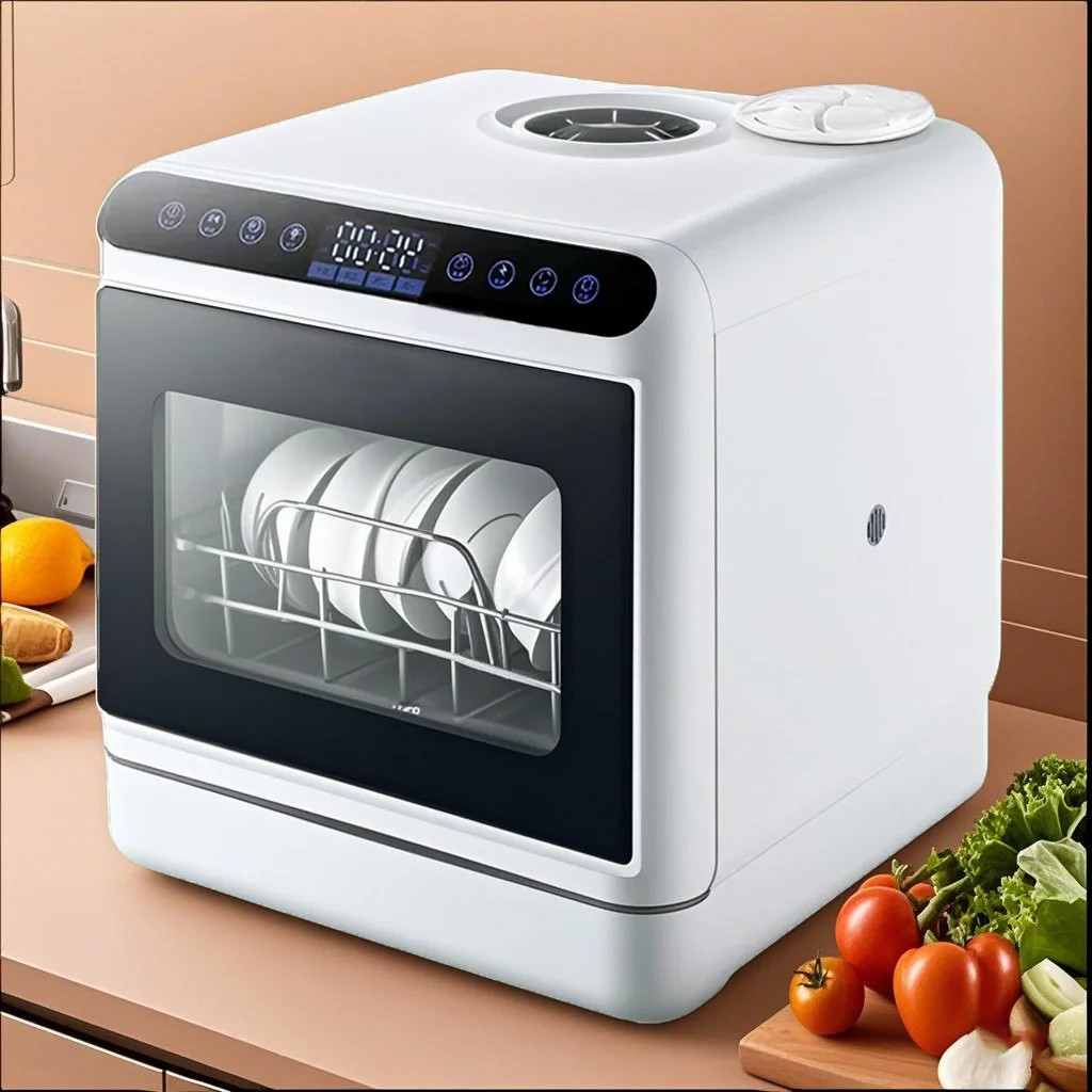 ミニ食器洗い機大容量ポータブルおよび移動可能な家庭用無料設置フリーハンドデスクトップ食器洗い機