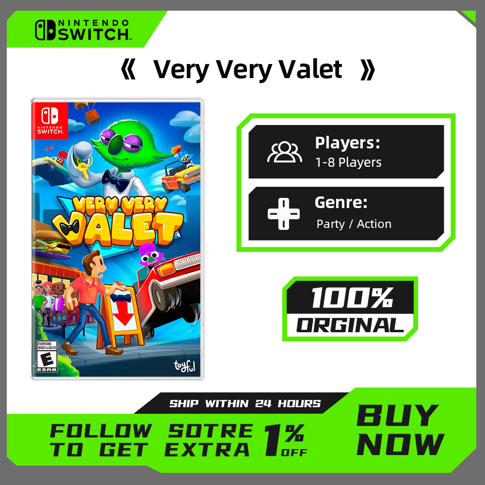 Nintendo Switch ゲーム セール - Very Very Valet - 100% オリジナル ゲーム セール 物理カートリッジ カード サポート TV 卓上 ハンドヘルド