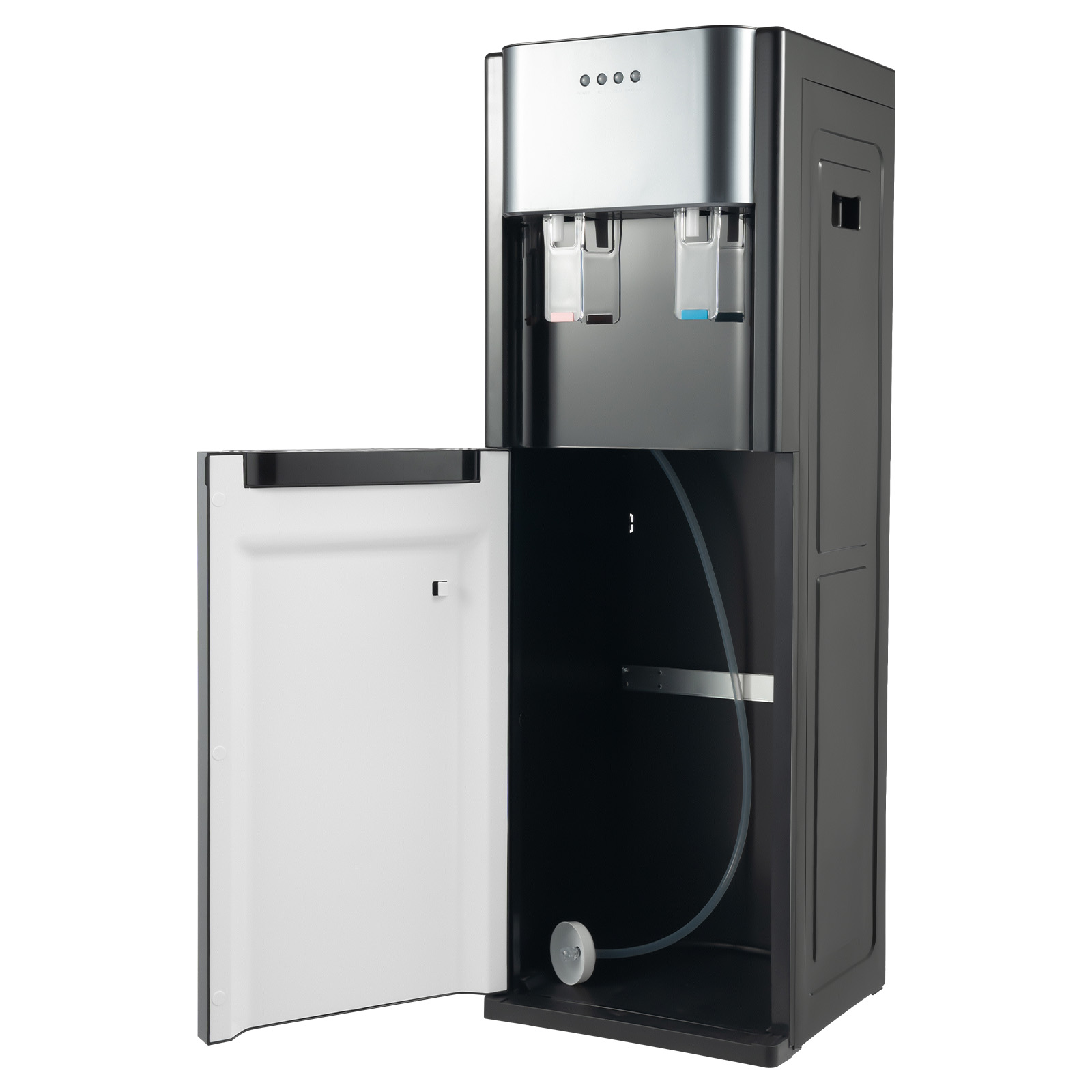 温水と冷水が備わるボトムローディングウォーターディスペンサー、ホームオフィス用の450W加熱65W冷却を備えた床置き型ウォータークーラー