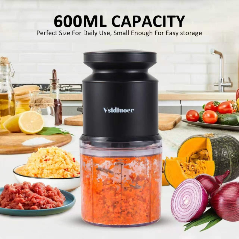 600 ミリリットル食品チョッパー電気キッチンミキサー 300 ワットキッチンガジェット食品の準備キッチンガジェット家電肉グラインダー