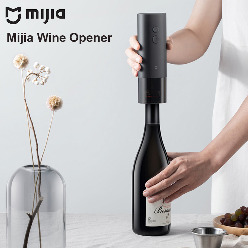 Mijia 電動ワインボトルオープナー乾電池自動赤ワインボトルキャップオープナーキッチンアクセサリーガジェット