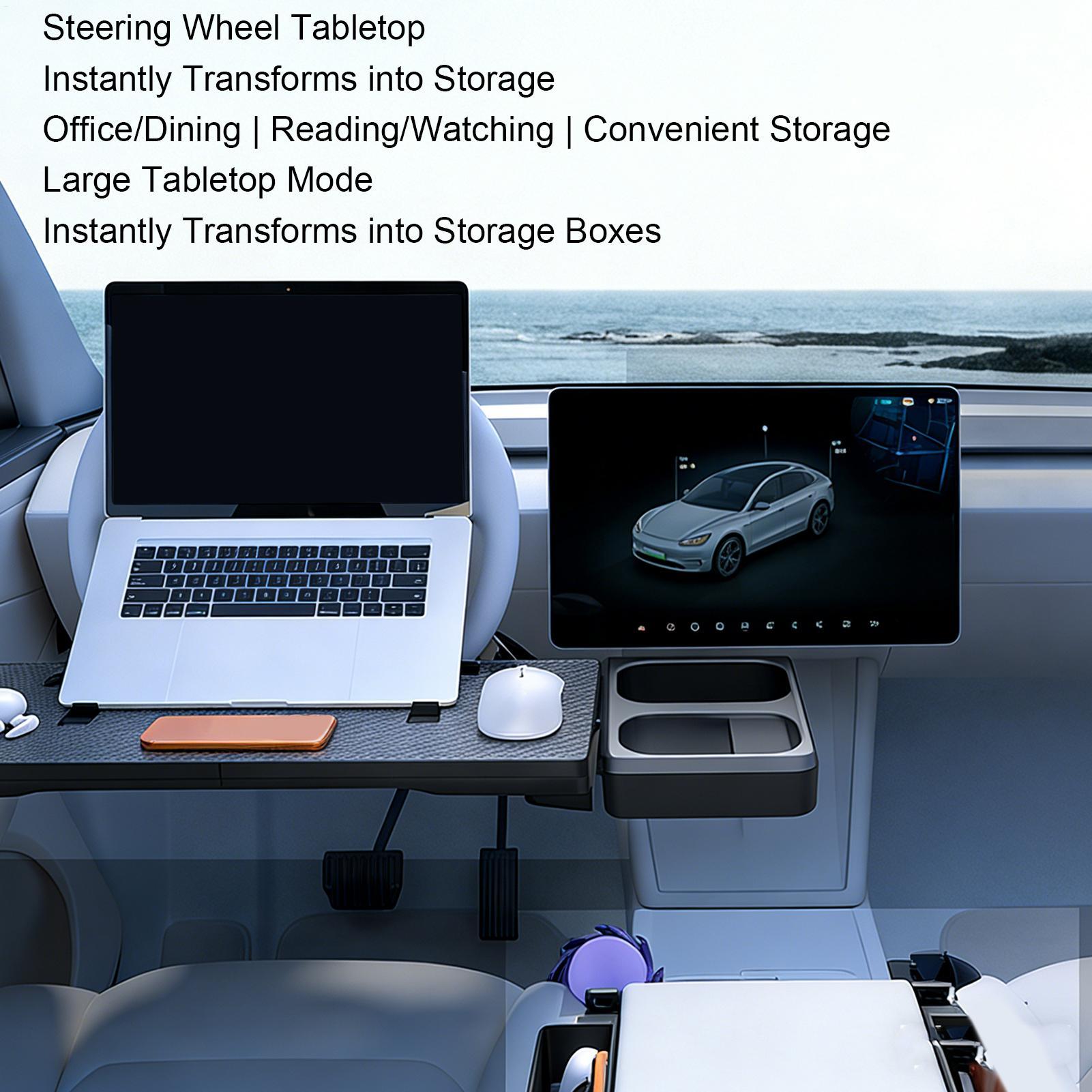 車のステアリングホイールデスクコンバーチブル滑り止めデスクステアリングホイールコンピュータホルダースナックドリンクタブレットビデオ会議食事