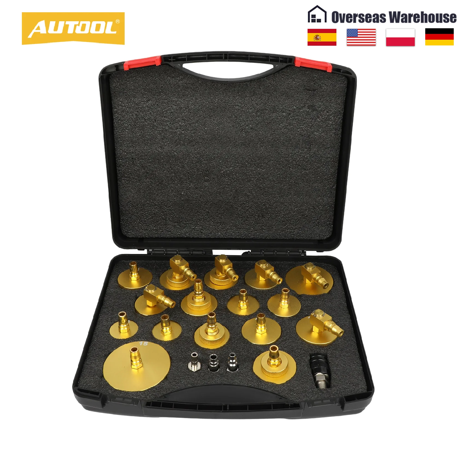 AUTOOL AST618 ブレーキクラッチ燃料交換コネクタキット排水ツール車のブレーキ液コネクタブレーキ液オイルチェンジャーポンプツール