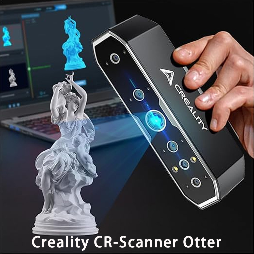 Creality CR-Scanner Otter ポータブルハンドヘルド 3D スキャナー 0.02mm 高精度 24 ビット 20fps 手ぶれ防止フルカラースキャン K1 用