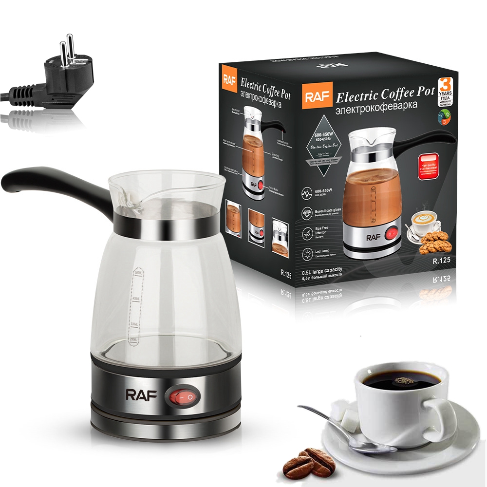 電気コーヒーメーカーガラストルココーヒーポットイタリアモカ茶ミルク加熱機ポータブル家庭用オフィス 5-6 カップ
