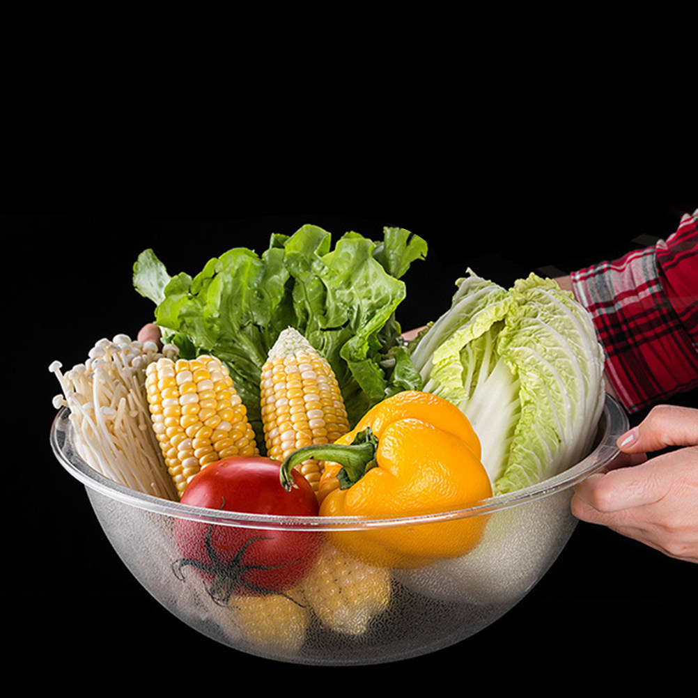 セレクションディッシュ洗面器プラスチックミキシングボウル深い汚れに強いキッチン野菜フルーツサラダコンテナ鍋ビュッフェ