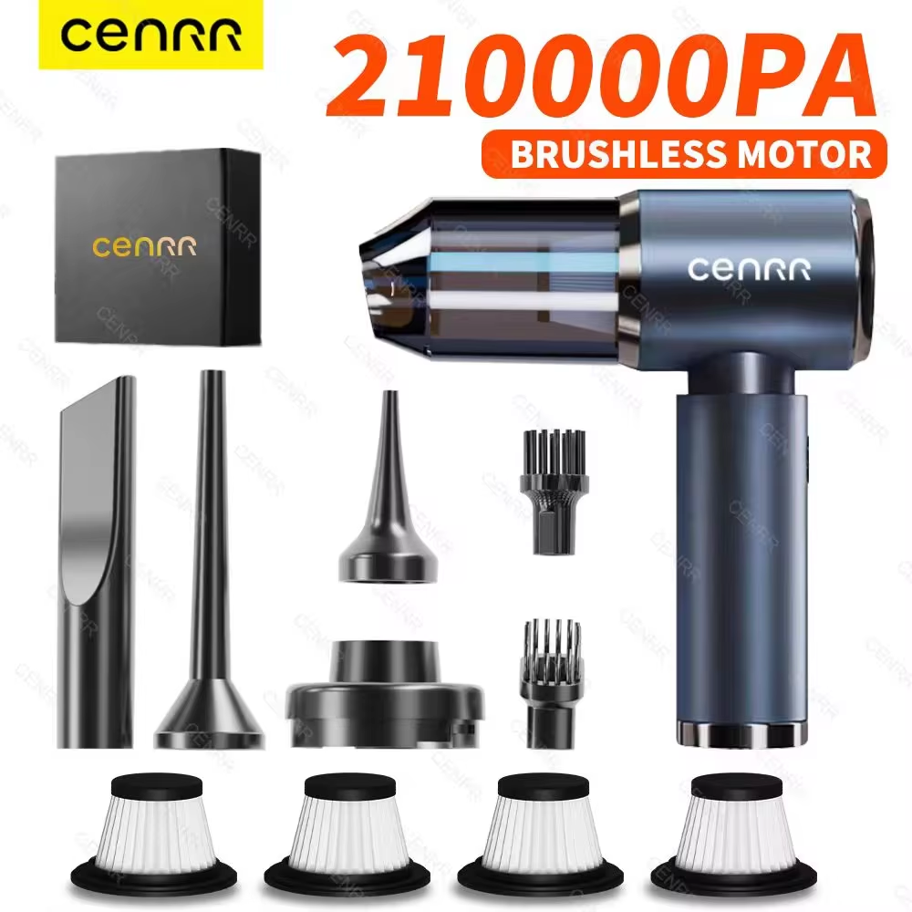 CENRR 210000PA ミニ車の掃除機ワイヤレス強力な真空車のクリーナーハンドヘルドポータブル掃除機洗浄機