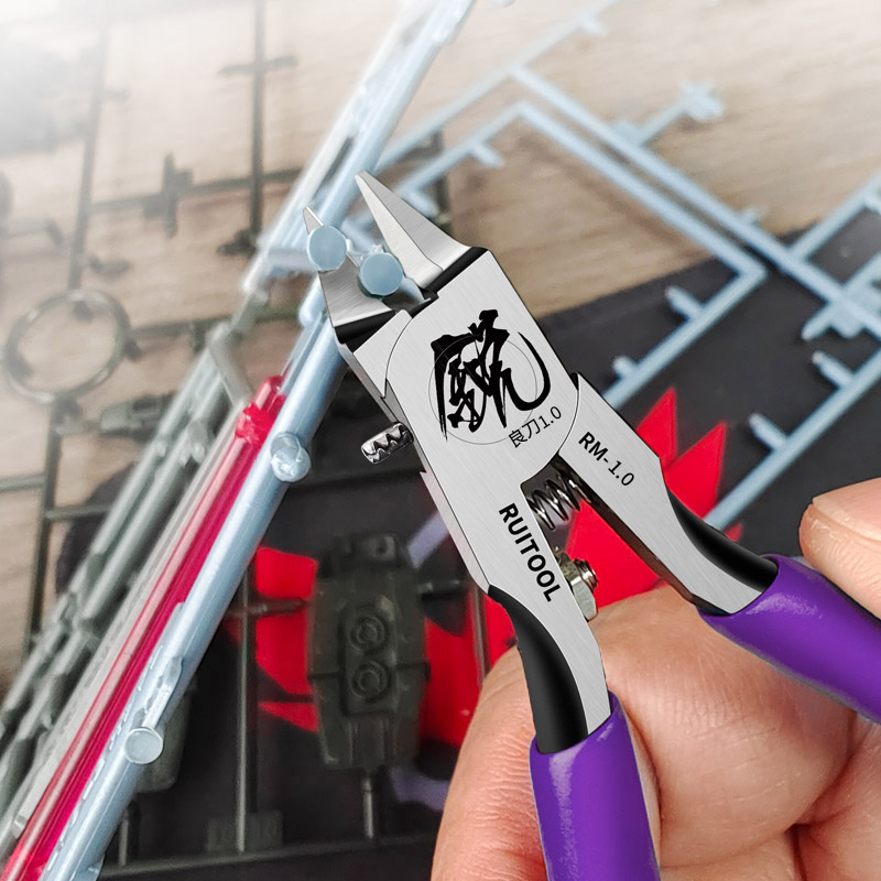 4.7 インチ モデルニッパー超薄型片刃ガンプラ構築ツール初心者向けプラモデルの修理と修正