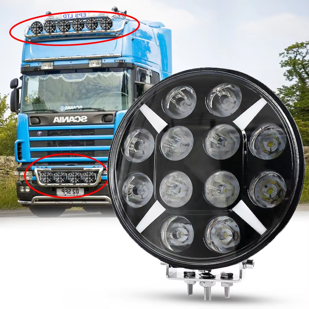 7 インチ 9 インチ 120 ワットハイパワー 12 V 24 V ヨーロッパトラック修正されたサーチライト LED ワークライト DRL 車オートバイトラックオフロード 4x4