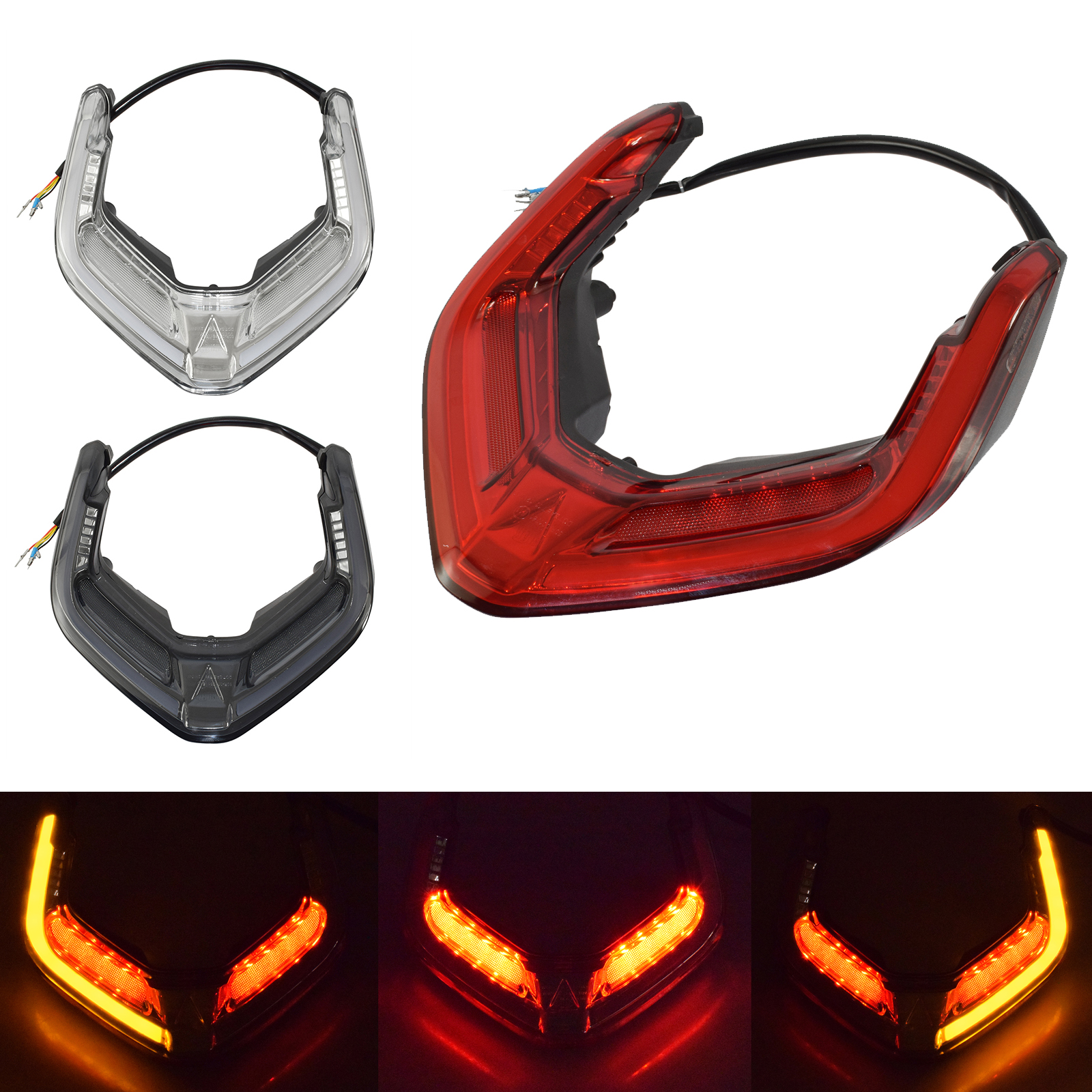 TAORIDER-MOTO オートバイ LED 統合テールライトテールブレーキターンシグナルライトドゥカティパニガーレ V2 V4 R/S V4R V4S 2018-2023