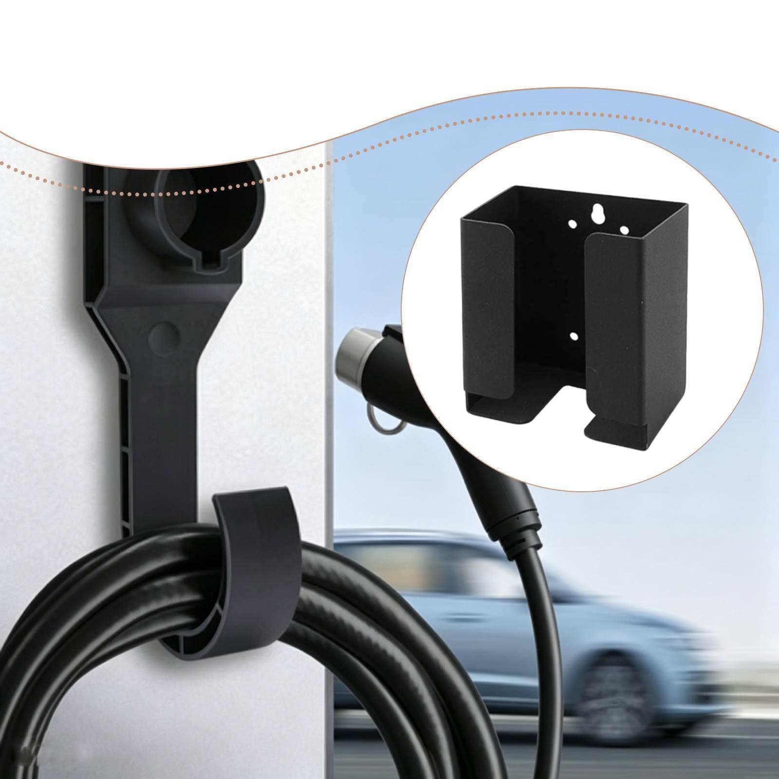 電源アダプター ウォールマウント 高耐久コードオーガナイザー 電気自動車充電用鉄製収納アクセサリー