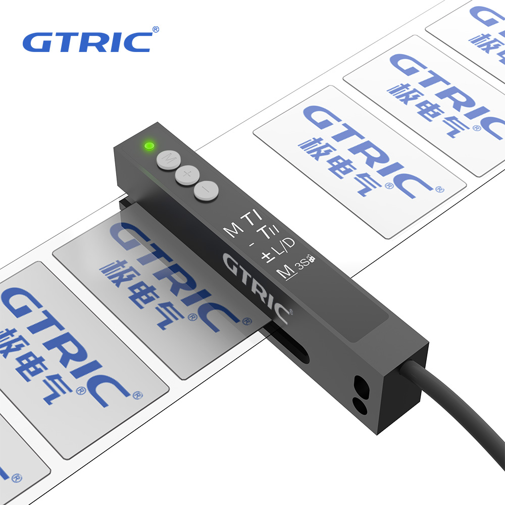 GTRIC ラベル検出センサー光電スイッチ高速スロット光学センサー 12-24V DC NPN PNP 不透明ギャップラベル