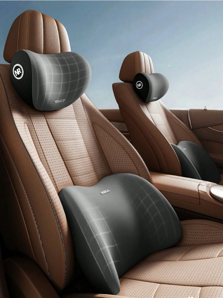車のヘッドレスト、ランバーサポート、肩枕、車用枕、低反発腰背もたれクッション、家庭用自動車製品