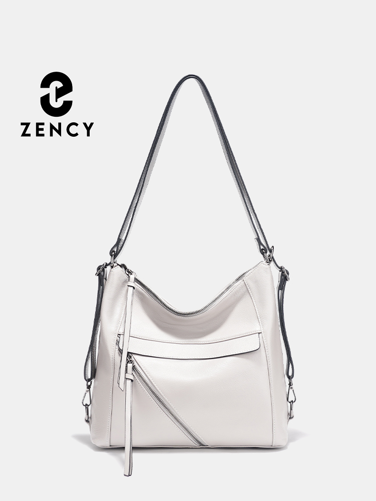 Zency ファッション女性ショルダーバッグ 100% 本革大型デザイナーハンドバッグホーボーバッグバックパック変圧器バッグかばんグリーン