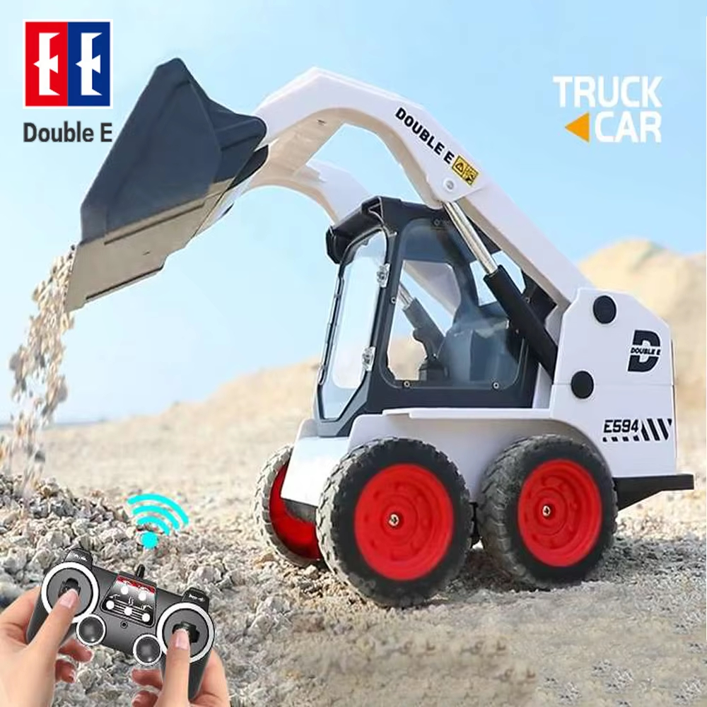 ダブル E E594 1:14 リモートコントロールスリップローダーおもちゃの車 RC トラックエンジニアリング車両スキッドステアショベルのおもちゃ男の子のギフト用