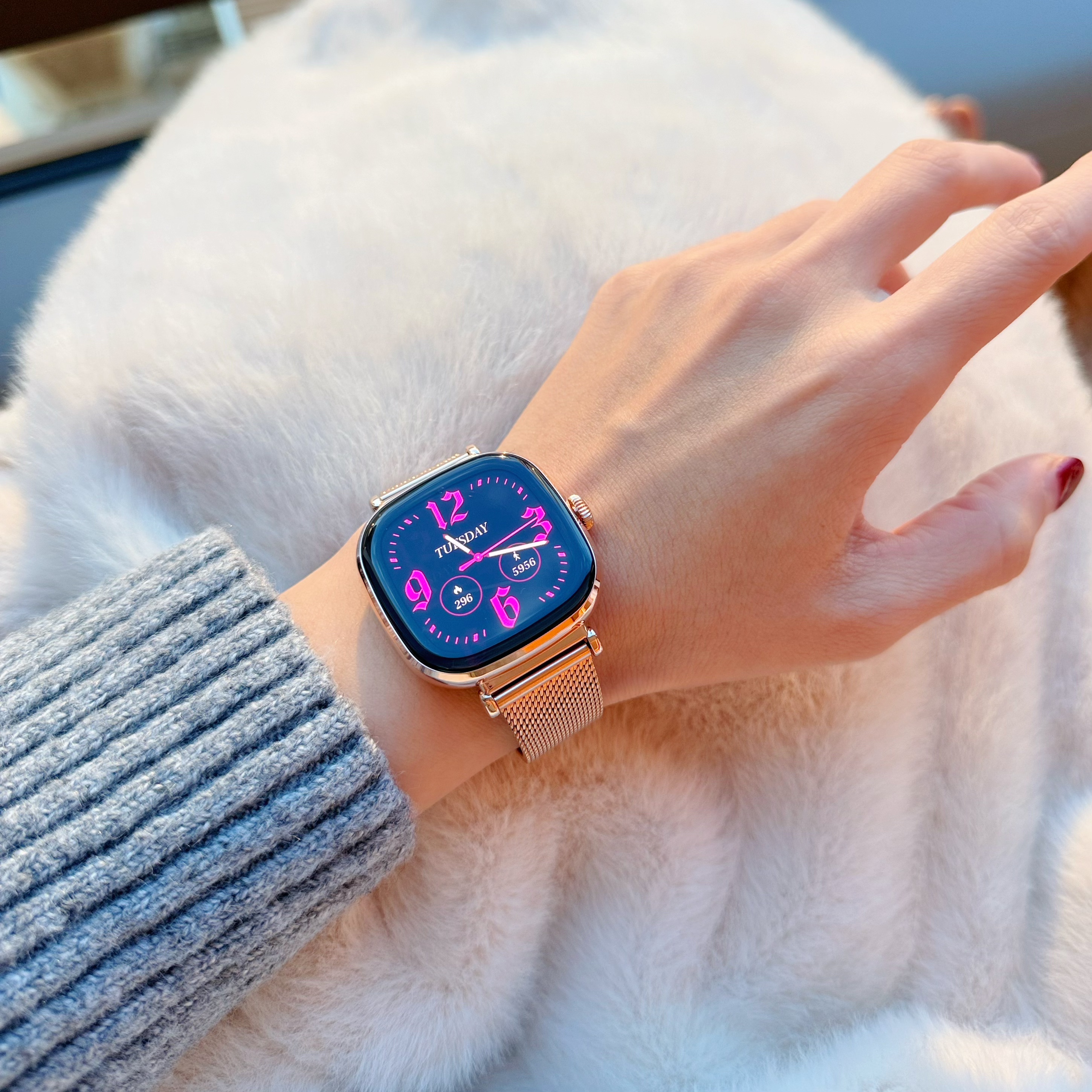 2026 スマートウォッチ Bluetooth 通話カスタムダイヤル活動トラッカー AI 音声心拍数モニター女性の健康 IP68 防水女性のための