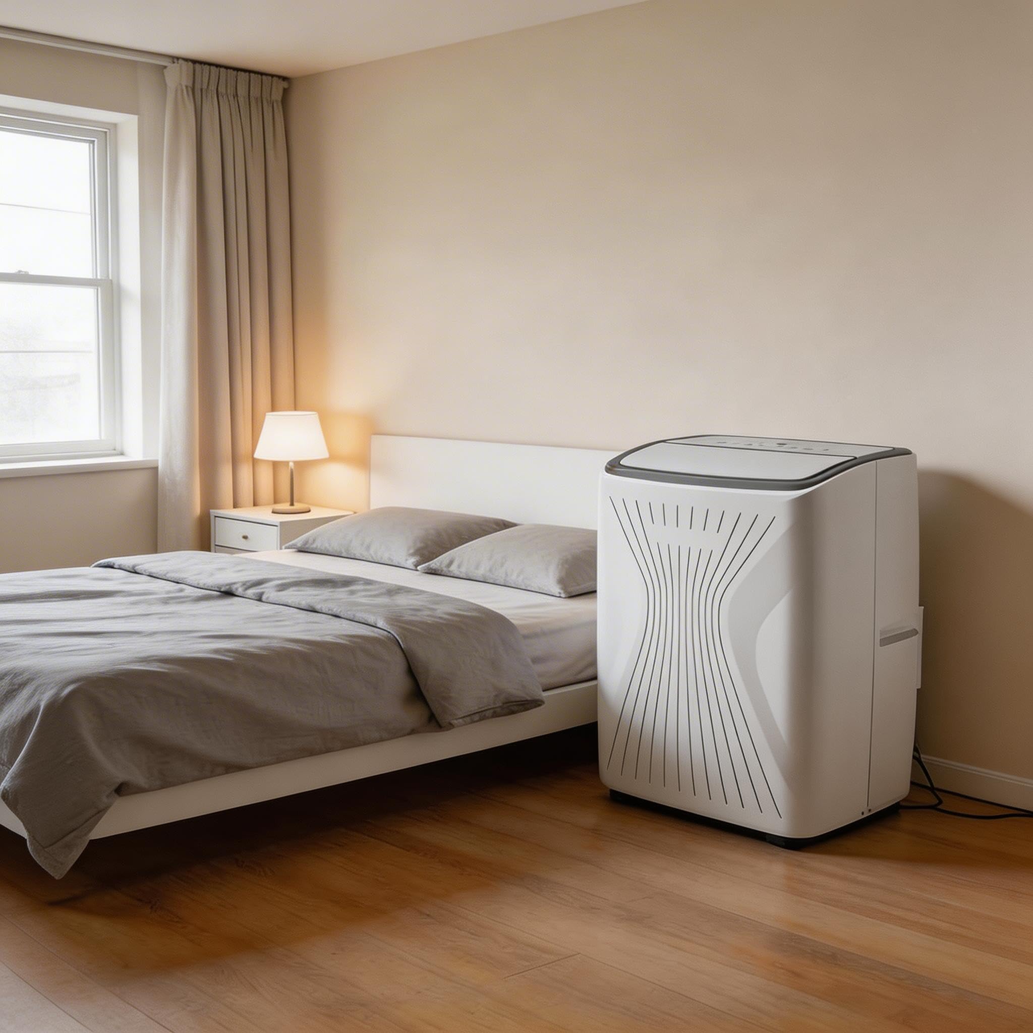 14,000 BTU ポータブル エアコン、700 平方メートルまでの部屋用の 3-in-1 ポータブル AC ユニットフォート冷房・除湿機付き
