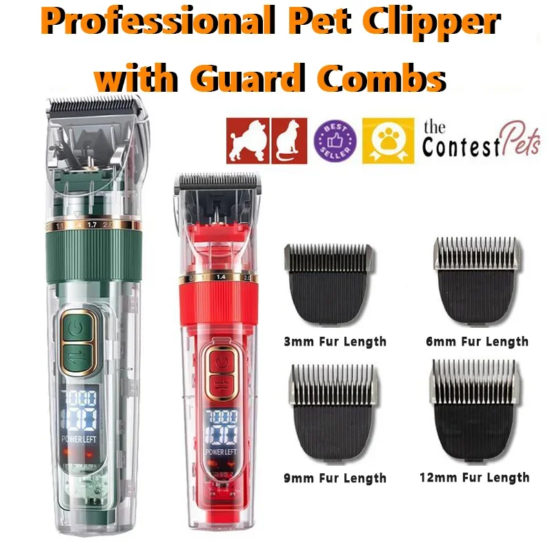 犬バリカンプロフェッショナルディスプレイペット猫バリカンシェーバー電気グルーミングトリマー充電式散髪機