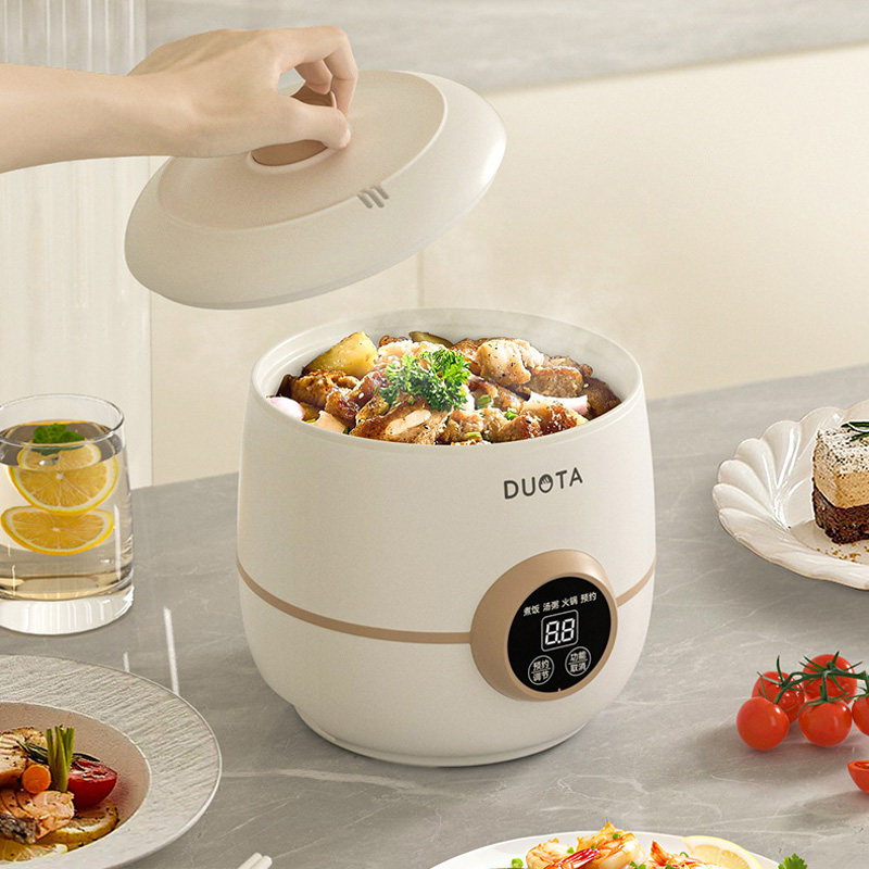 300 ワット 2L 小型炊飯器 3 で 1 寮多機能電気炊飯器ポータブル家庭用シチューポット鍋 220V