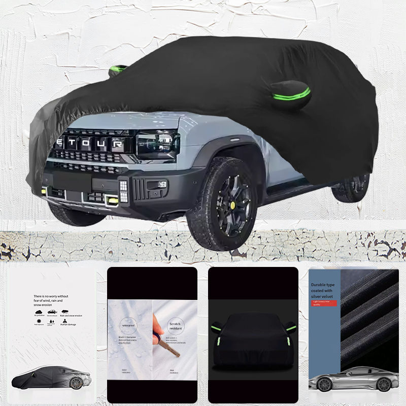 Jetour T1 トラベラー 2024 抗 UV サンシェード雨雪耐性防塵車の傘フル車カバー屋外保護
