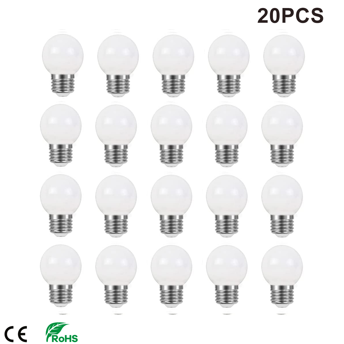 Led 電球プラスチック乳白色のグローブ G45 ウォームホワイト E27 220V ストリング電球 3 ワットガーデンパーティー格安ボールランプ結婚式の装飾