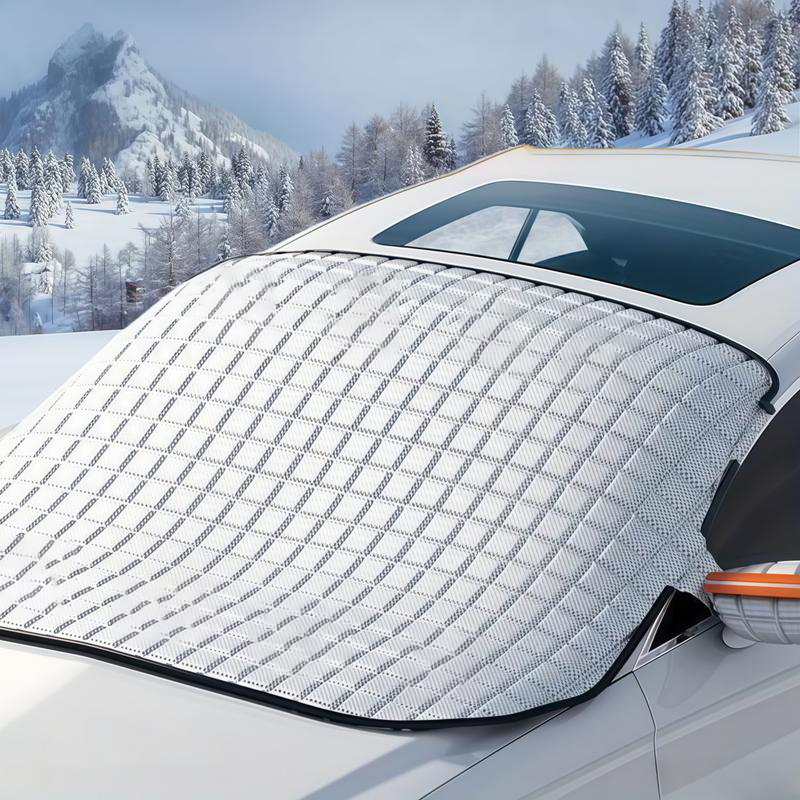 LEIBOO Sunshade Cover Car Windshield Snow Sun Shade Waterproof Protector Automobile Magnetic Cover Car Front Windscreen Cover