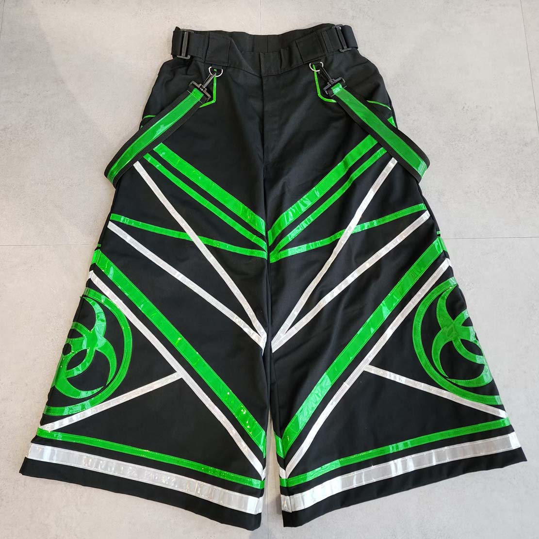 RAVE GEAR ファット パンツ シャッフル ダンス クール ファット パンツ シャッフル ゴースト ダンス パンツ 発光パンツ カジュアル ズボン R101