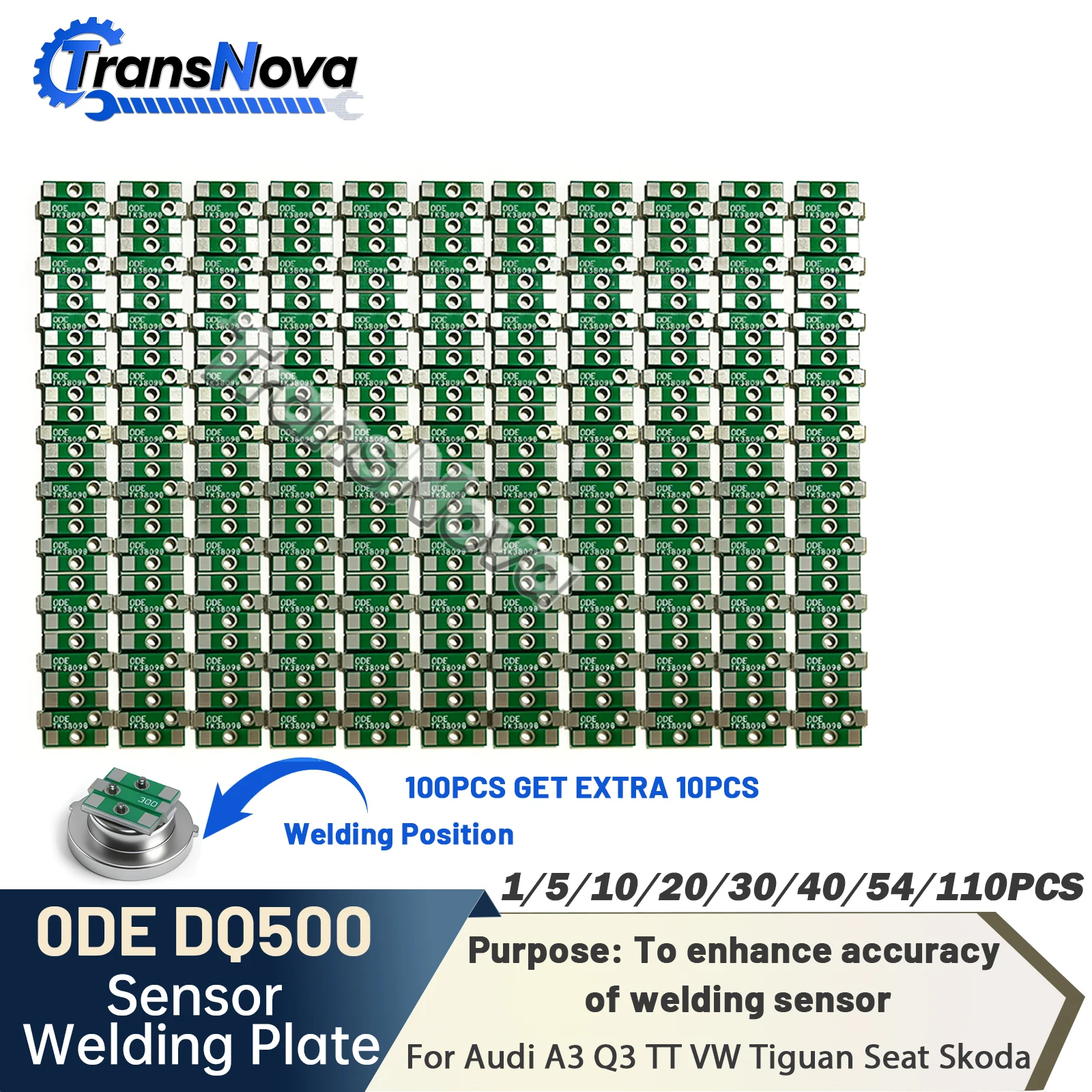 DQ500 DQ380 0DE DQ381 0GC トランスミッション圧力センサー溶接はんだプレート 1 〜 54/110 アウディ A3 Q3 TT VW ティグアンシートシュコダ