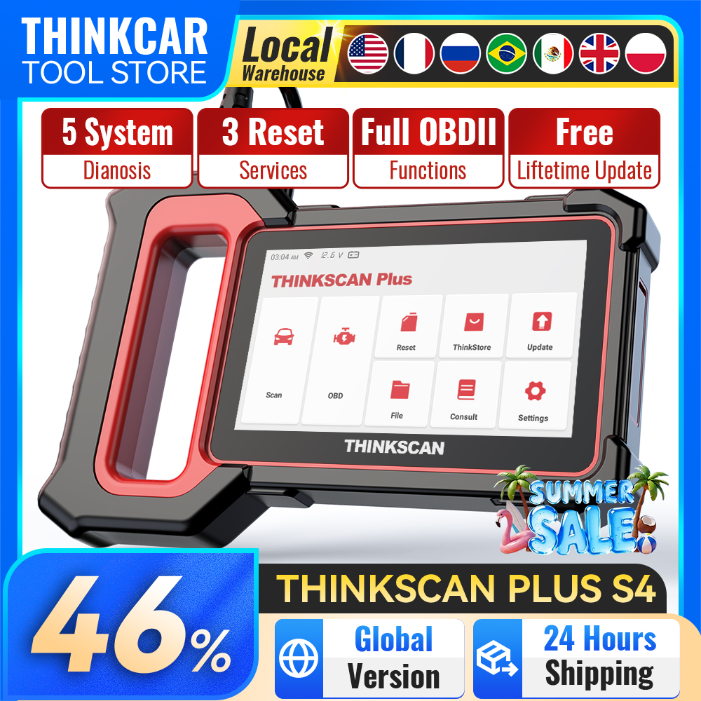 Thinkscan Plus S7 OBD2 スキャナー車診断スキャナーエンジン ABS トランスミッション AC BCM IC エアバッグコードリーダー自動スキャンツール