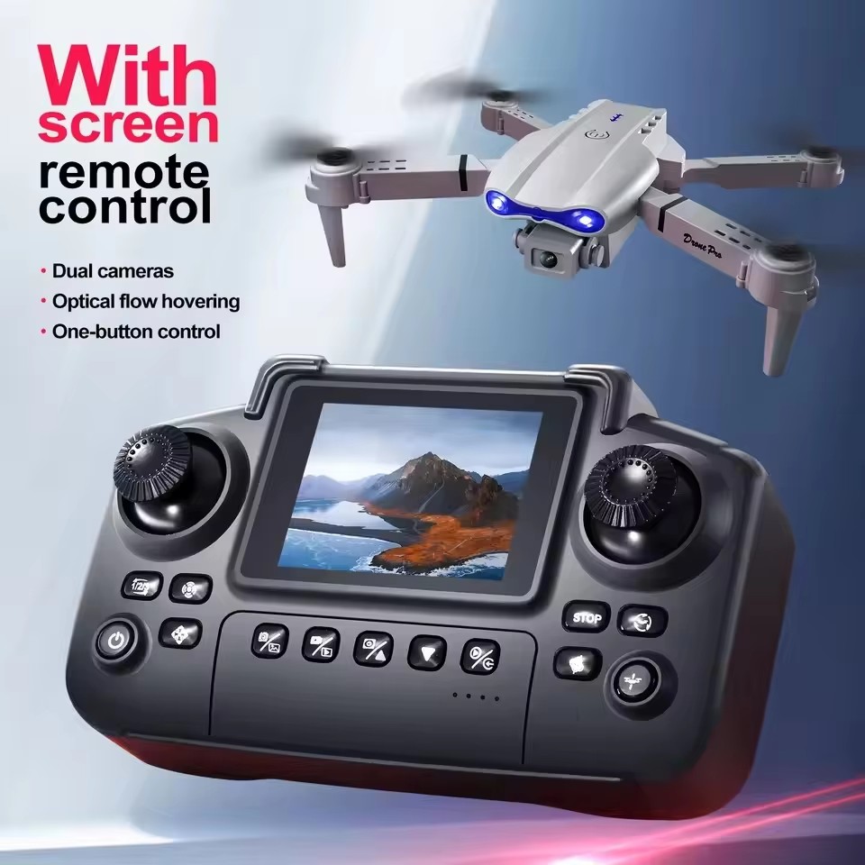 新しいプロフェッショナルドローン 4K 広角 HD 1080P カメラ WiFi FPV 高さホールド折りたたみ式 RC ドローン Quadrotor ヘリコプター子供のおもちゃ