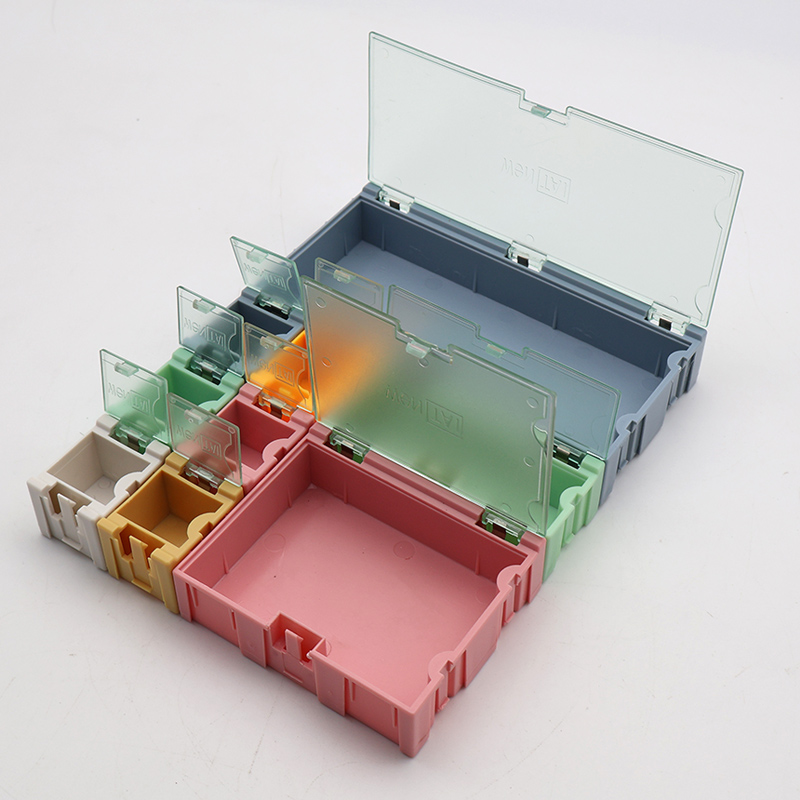 9 ピース/セット SMD コンテナ SMT IC 電子部品ミニ収納ボックスジュエリーケース Diy 実用的な小型コンポーネントジュエリーツール