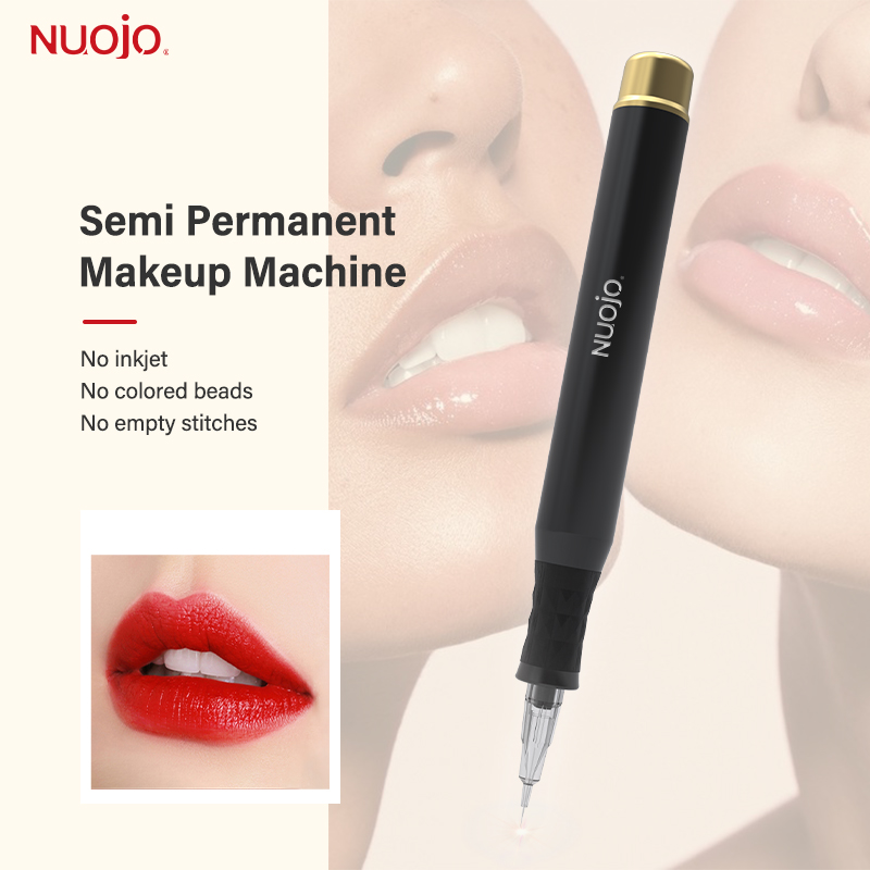 NUOJO 15000RPM プロフェッショナルタトゥーマシンアートメイクマシン充電式 Pmu マシン眉毛唇ボディタトゥーペン