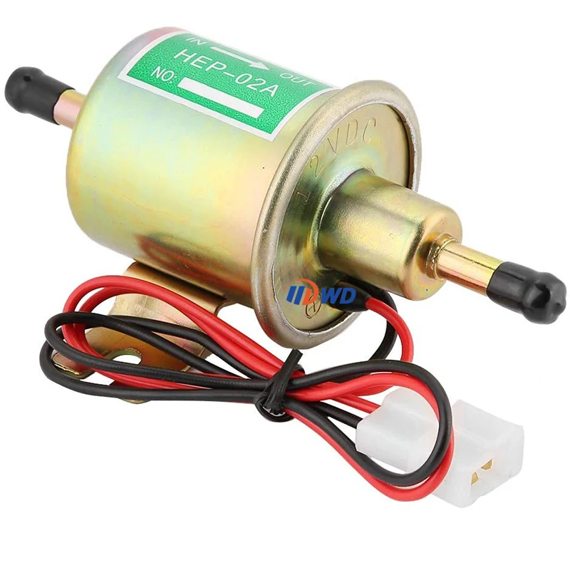 電動燃料ポンプ HEP-02A 12/24V 低圧電動燃料ポンプ ガソリン ガス ディーゼル ポンプ インストールキット付き