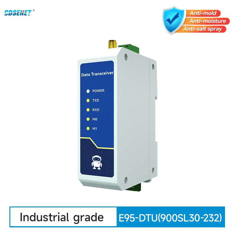 LoRa 産業用ワイヤレスデジタル伝送無線 RS232 30dBm 10KM CDSENT E95-DTU(900SL30-232) 915/868MHz 光絶縁