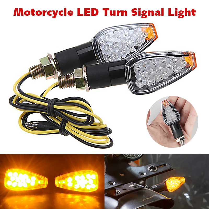 オートバイウインカー承認 E50 マークウインカーライト 14LED ウインカーインジケータアンバーライトウインカー 12V/24V M10 E マーク
