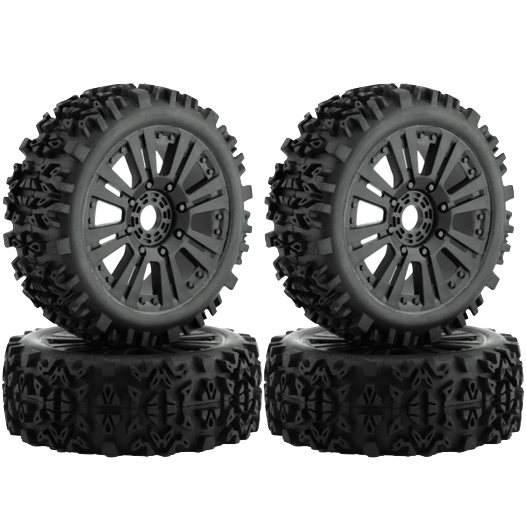 1:8 スケール RC バギータイヤとホイール 17 ミリメートル六角 1/8 オフロードバギートラック車 Traxxas Arrma Typhon 6S 3S Talion 6S Losi 8ight 用