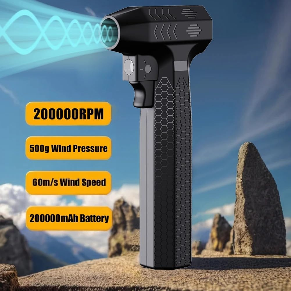 2026 新 60 メートル/S ターボジェットファン 200000 RPM 電動送風機高速ターボ暴力ファン USB 充電式強力なダストブロワー