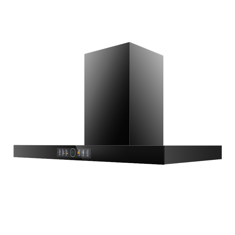 Hot Sale T-Shape Stainless Steel Kitchen Range Hood 895mm Auto-Clean Chimney  Smart Cooker Hood Island Hotel