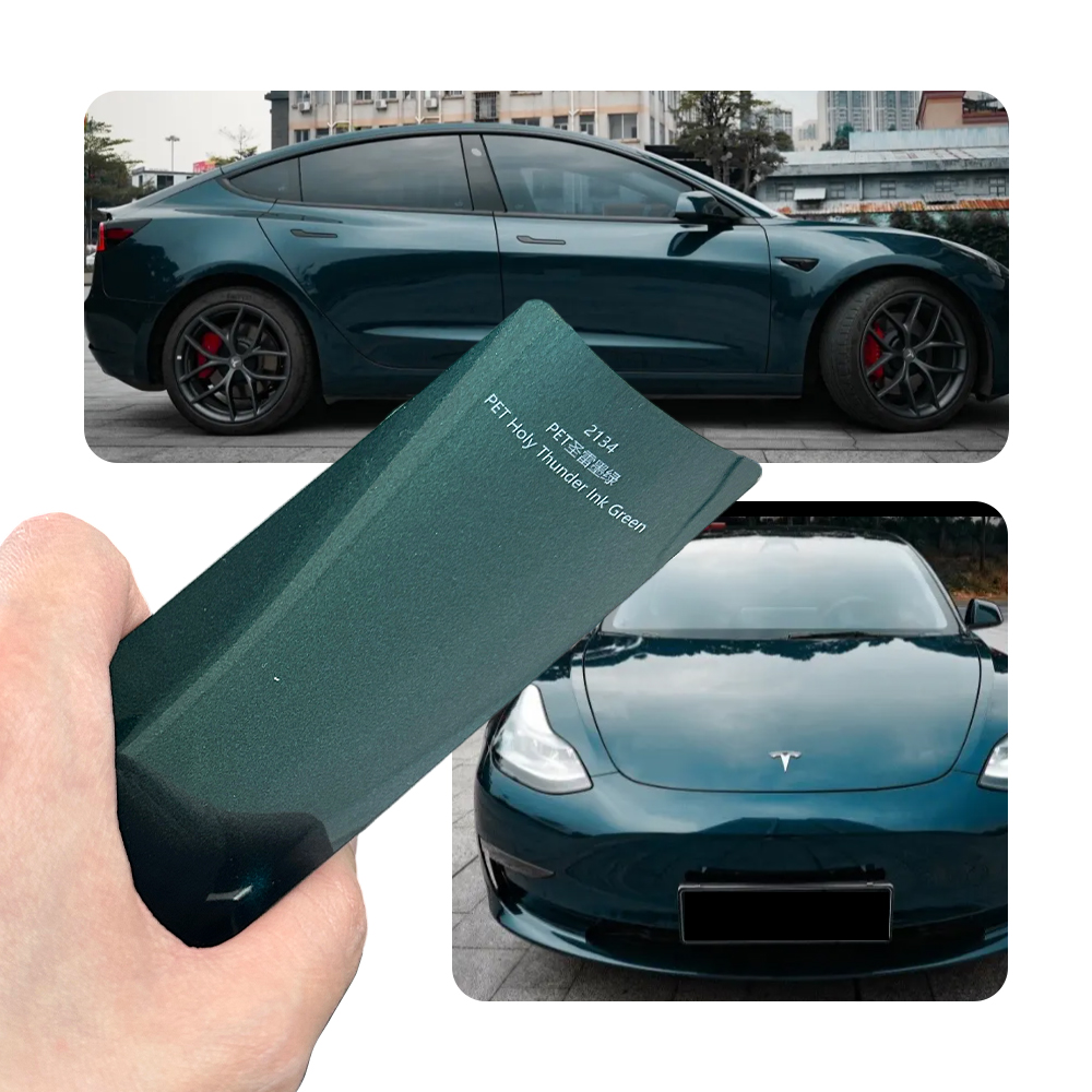 スーパーグロスセイクリッドレイダークグリーンフルカーラップビニール PVC PET 車体ステッカー変色フィルムロールペイント保護 18 メートル